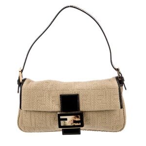 Vintage Fendi Woven Zucca Baguette